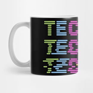 Lined Techno Glitch Mug